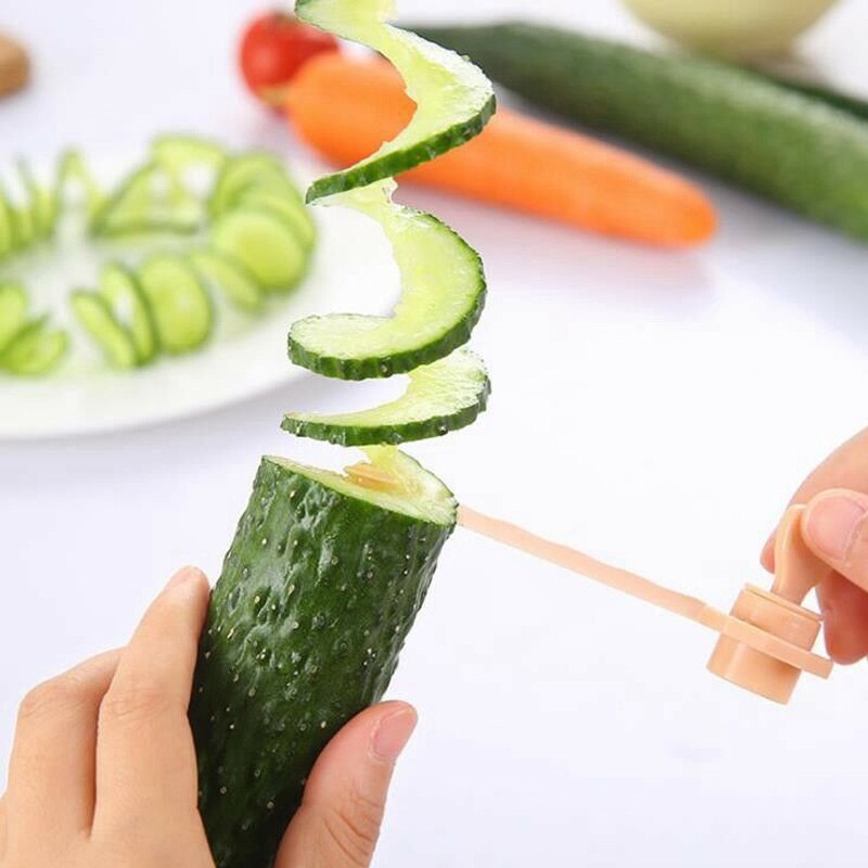 Ergonomic Spiral Vegetable Cutter Tool
