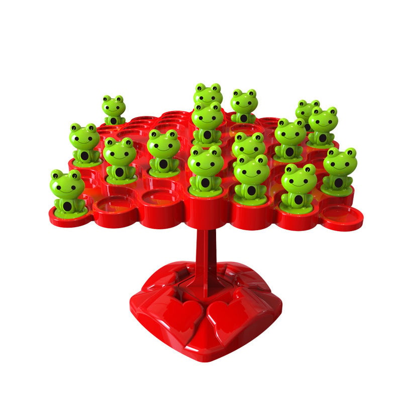 LearnPlay™ - Montessori Balance Board with Colorful Frog Design