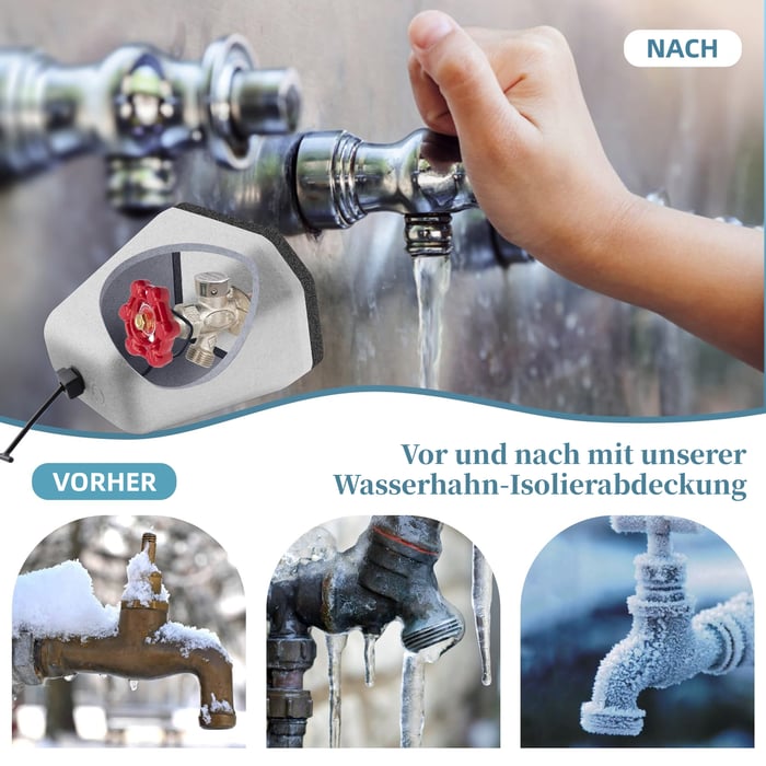 IceShield™ - Insulated Winter Outdoor Faucet Cover