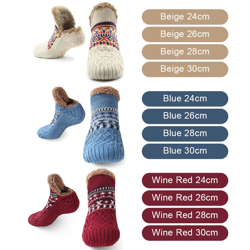 CozyTherm™ - Thick Lined Non-Slip Winter House Socks