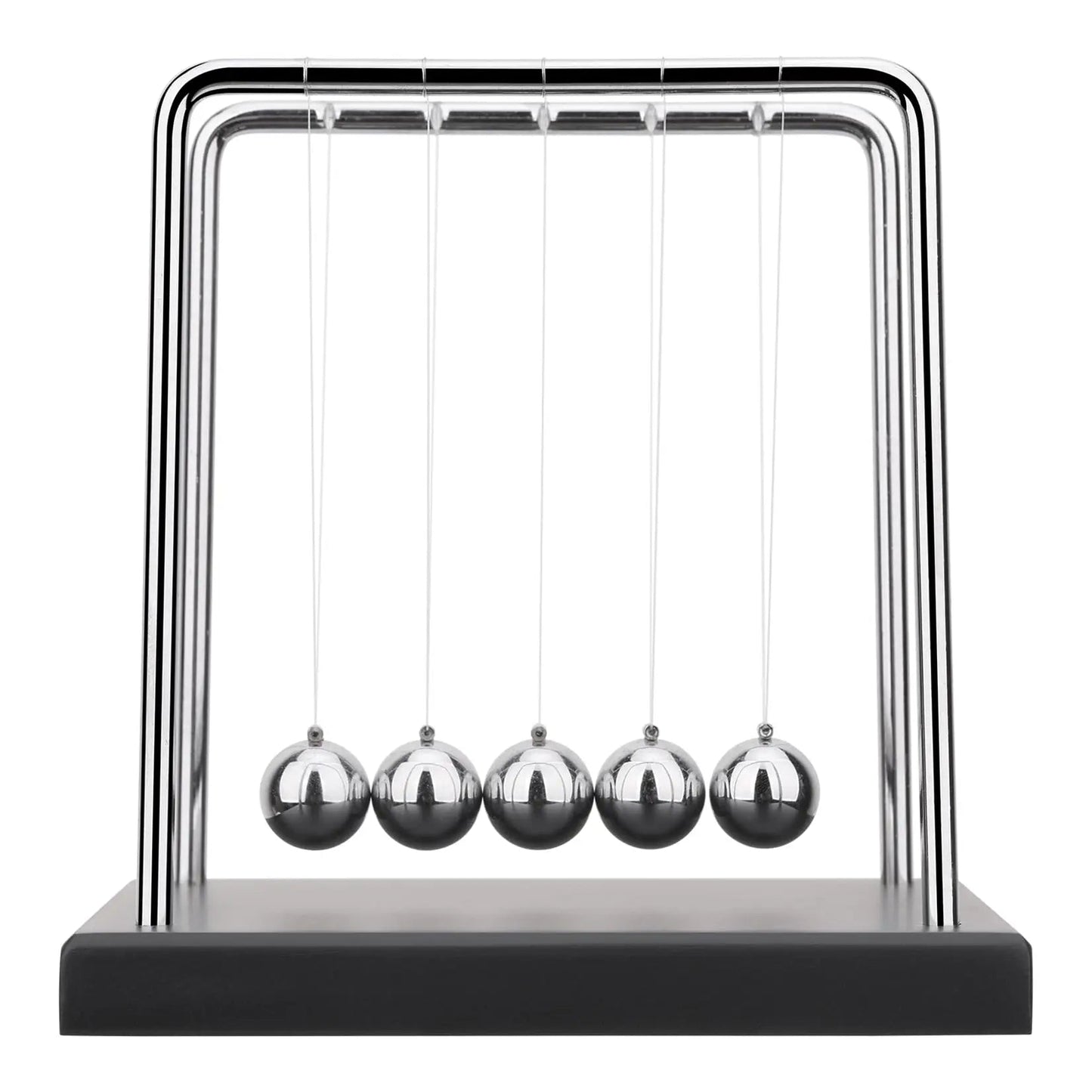 Kinetic Newton Pendulum Balance Balls Steel & Wood Home Decor