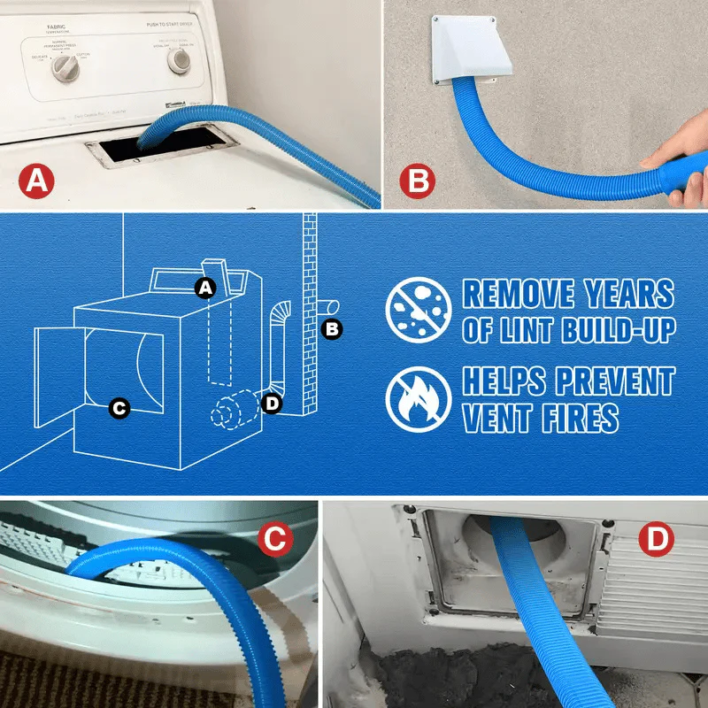 LintLifter™ - Universal Dryer Vent Cleaning Kit for Easy Maintenance