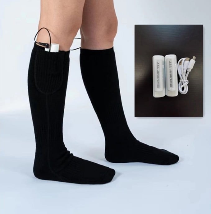 Nolan™ - Rechargeable Heated Socks for All-Day Warmth