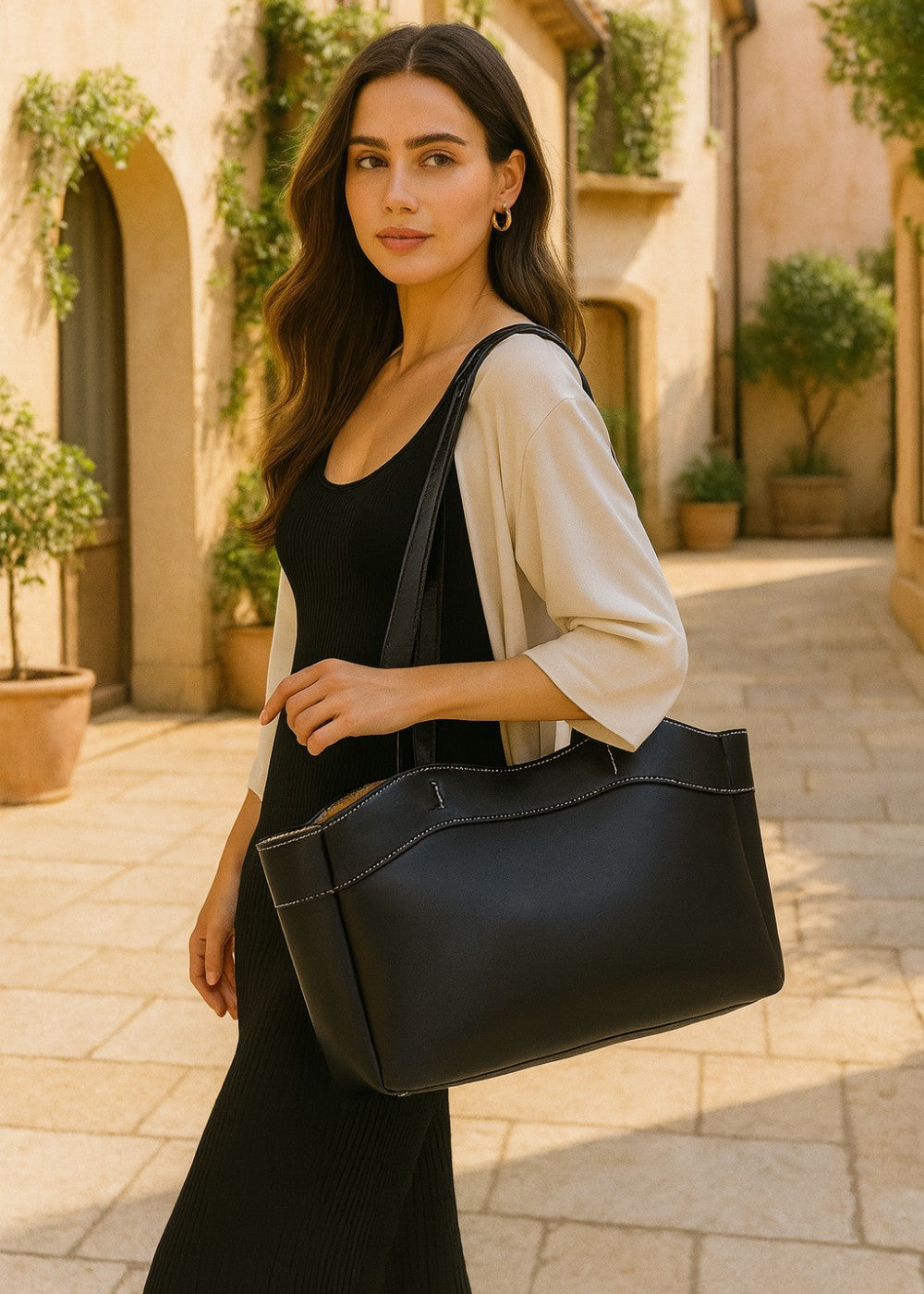 Classic Leather Tote Bag