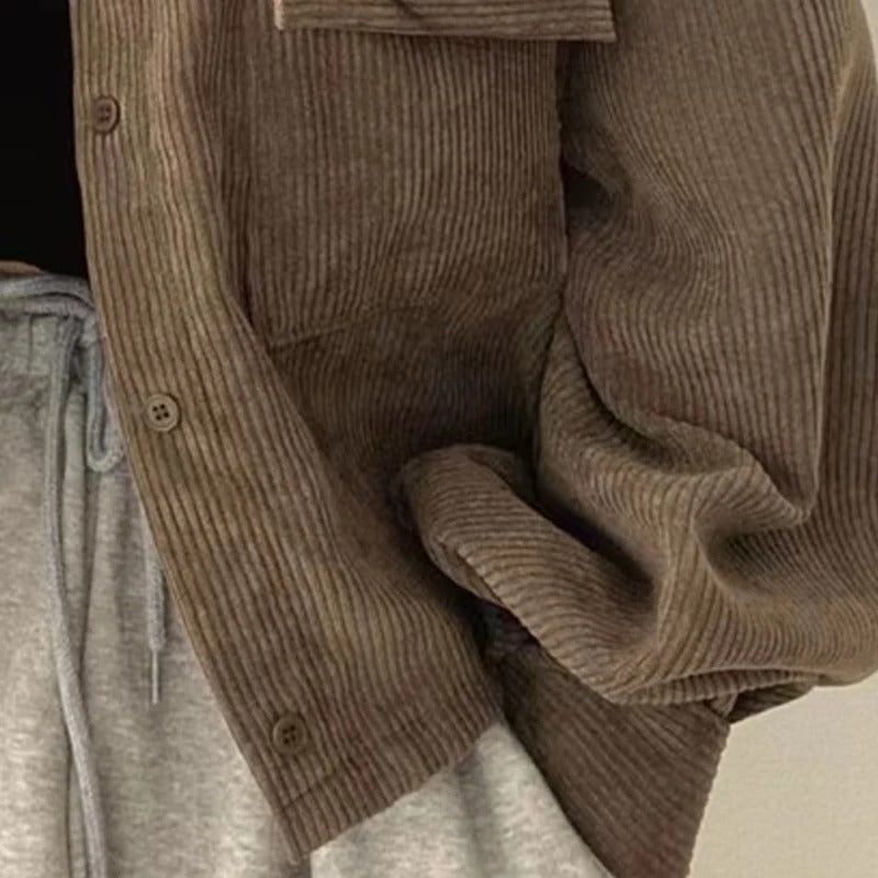 Casual Comfy Corduroy Jacket for Everyday Style