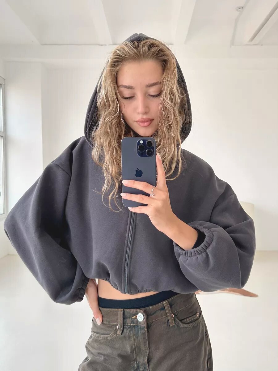Casual Lightweight Short Sports Hoodie Jacket