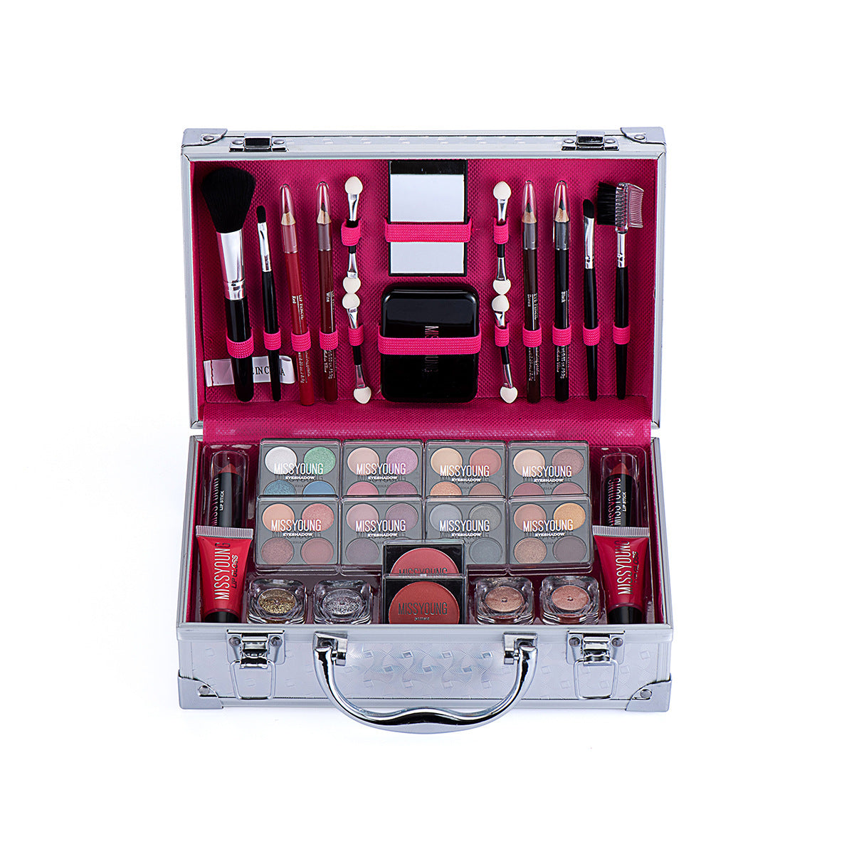 GlamAura™ - Vibrant Colorful Eyeshadow & Lipstick Set