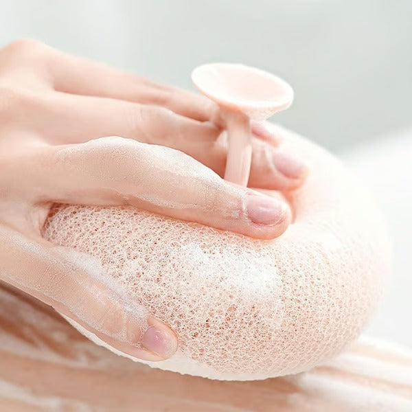 Soft Sunflower Suction Bath Ball for Gentle Cleansing