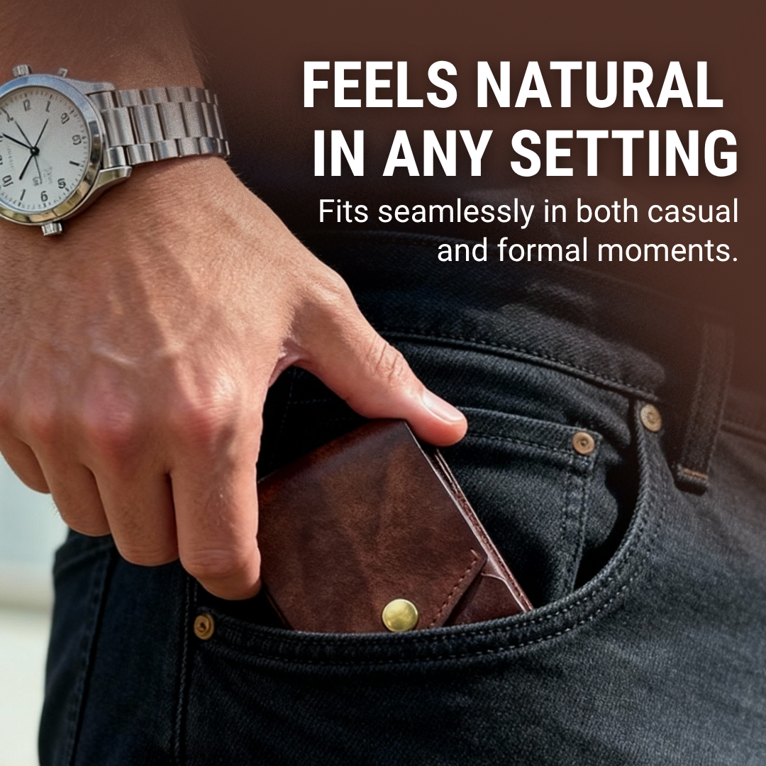 VintaCarry - Slim Vintage Wallet Keeps Cards Organized & Accessible