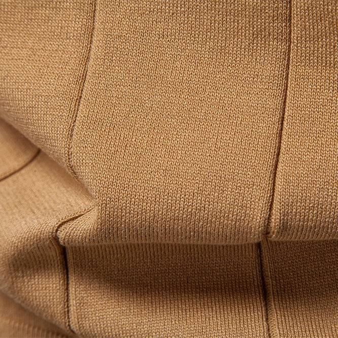 Men's Stretch Viscose Polo Shirt with Knit Texture