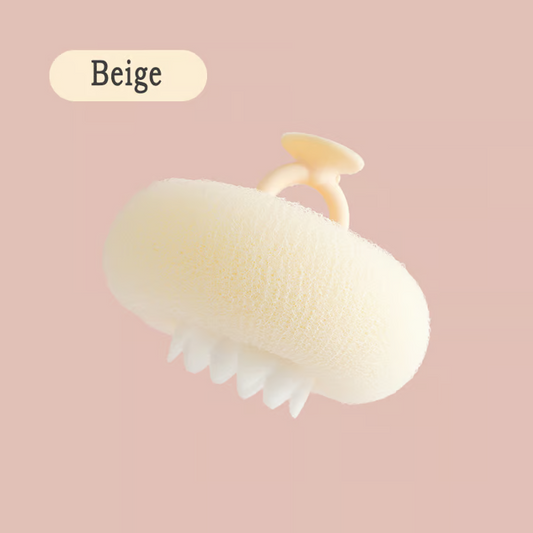 Soft Sunflower Suction Bath Ball for Gentle Cleansing