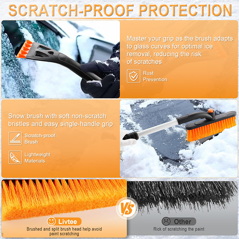 FrostGuard™ - Heavy-Duty Ice Scraper for Car Windshields