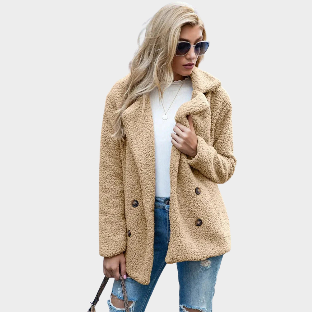 Cozy Collared Teddy Coat for Chic Winter Style