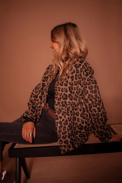 Chic Women's Bomber Jacket with Ruched Sleeve Detail
