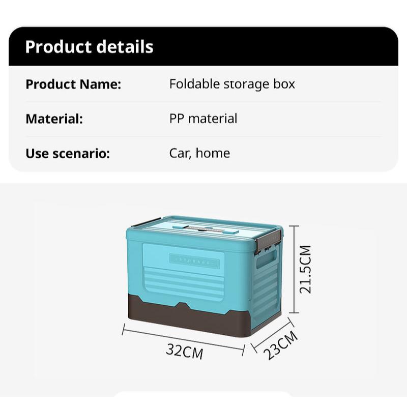 Foldable Storage Organizer Box with Lid for Home and Closet