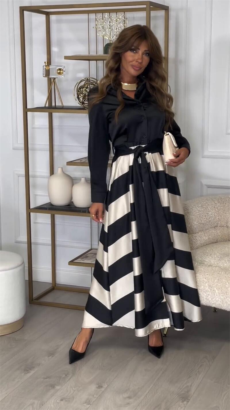 Elegant Long Sleeve Women's Evening Dress