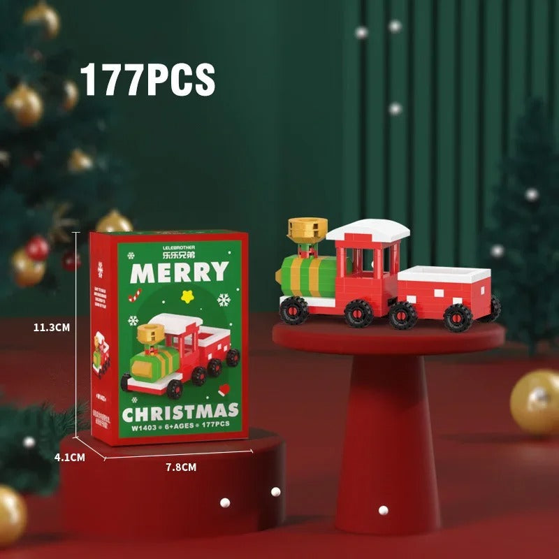 Festive Building Block Figures for Holiday Family Fun