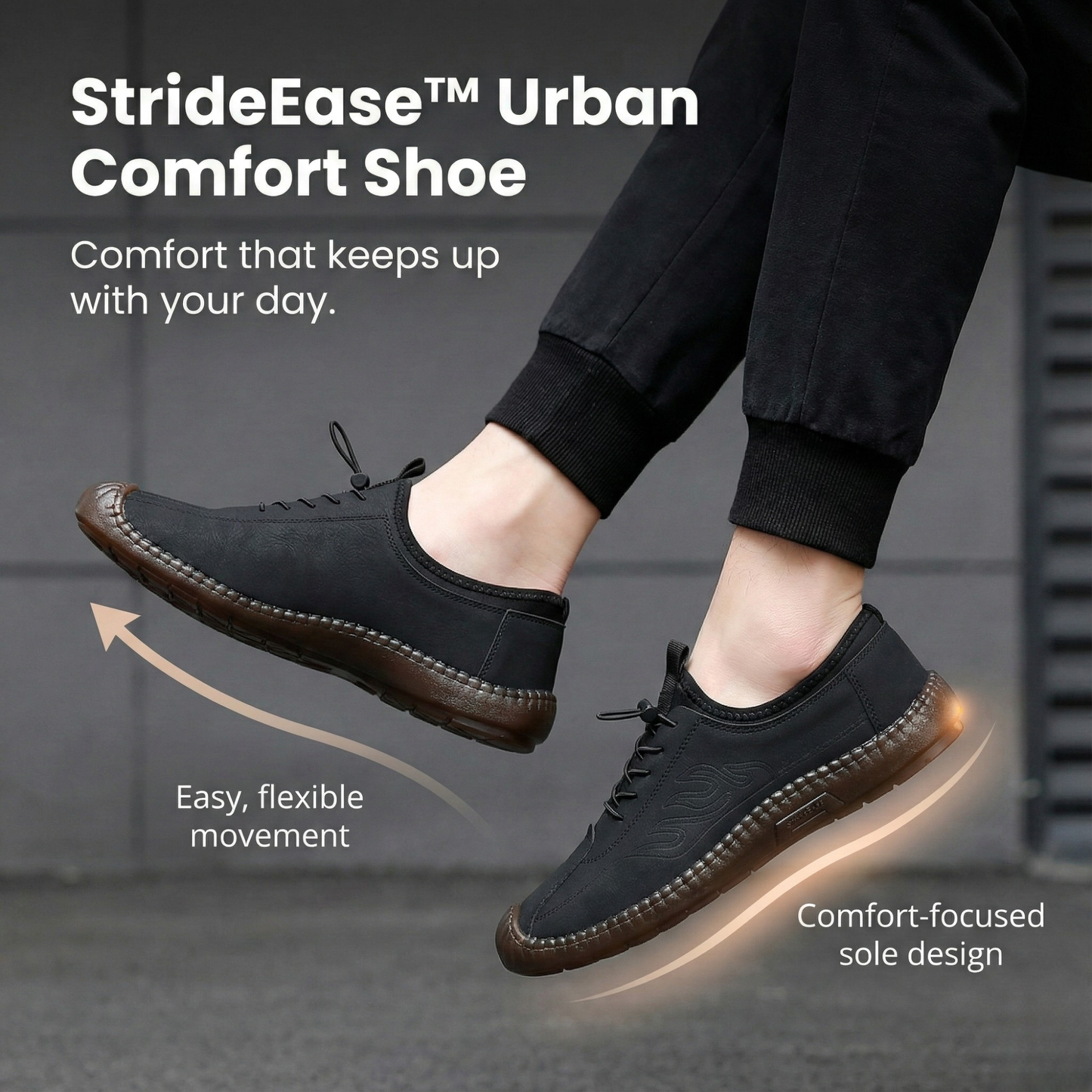 StrideEase™ - Orthopedic Walking Shoes for Comfort and Stability