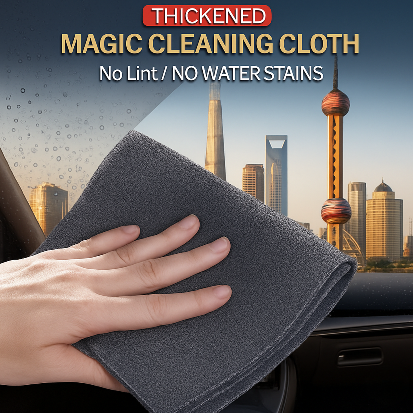 ClearSwipe - Instantly Achieve Streak-Free Crystal-Clear Glass Every Time