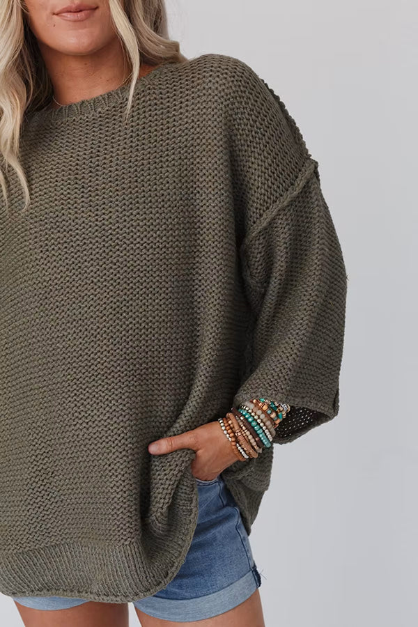 Cozy Knit Round Neck Sweater