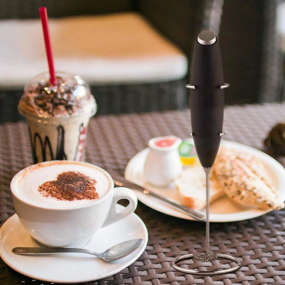 FrothEase™ - Handheld Milk Frother with Stand