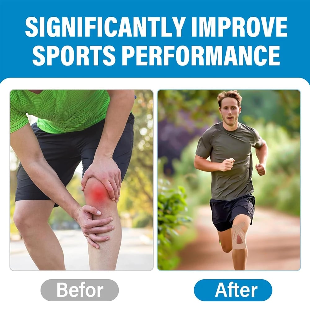 FlexiKnee™ - Precut Kinesiology Strips for Pain Relief Movement