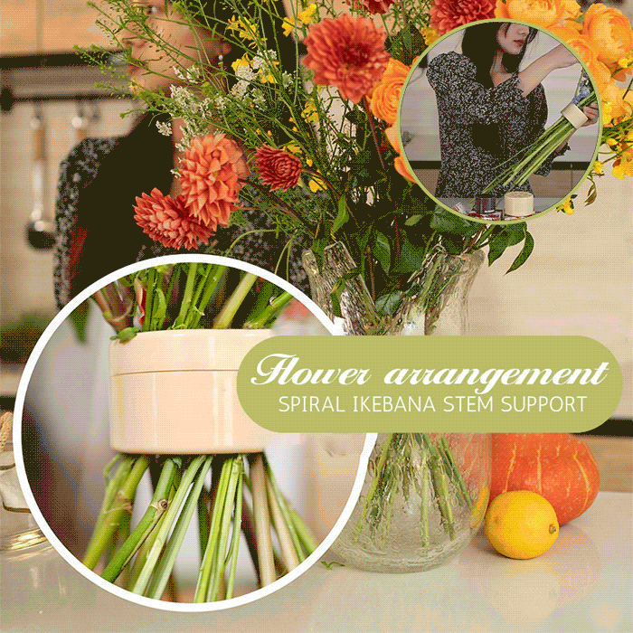 SereneSpiral™ - Ikebana Flower Stem Holder for Elegant Arrangements