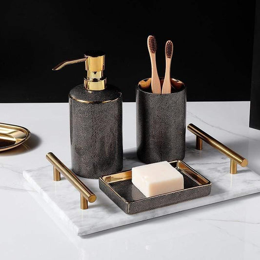 Modern Minimalist Bathroom Accessory Set