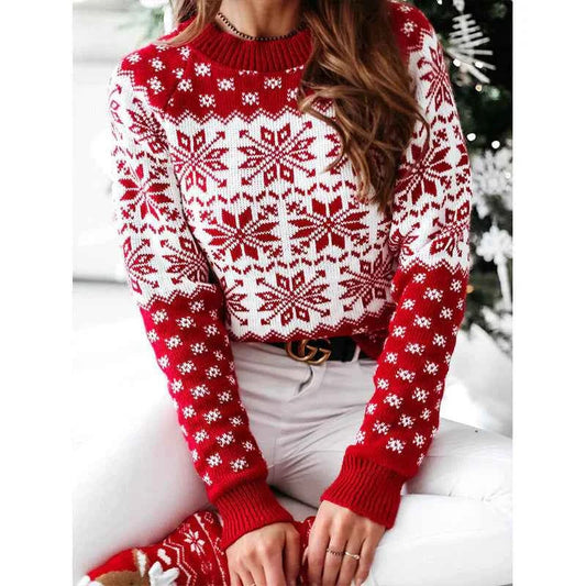 Festive Knit Sweater for Women