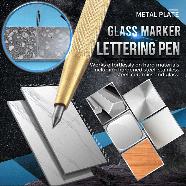 InkGlide™ - Metal Tip Glass Marker Pen