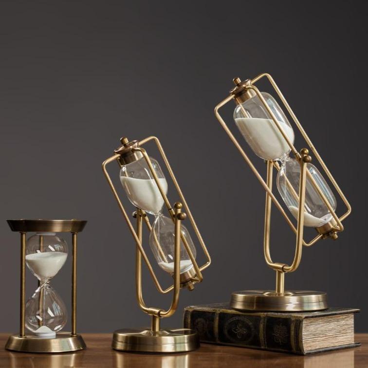 Sleek Modern Hourglass Decor