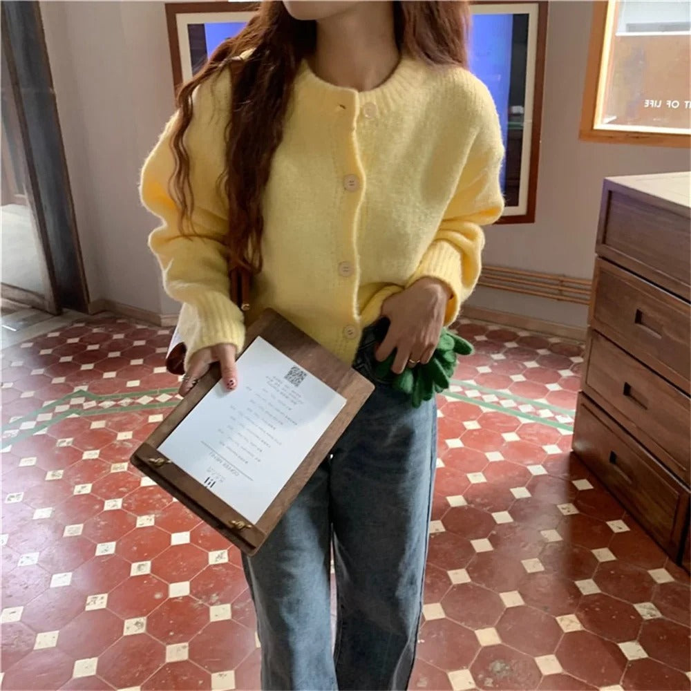 Cozy Casual Knit Cardigan Sweater