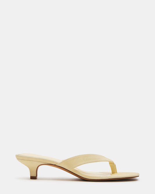 Suede Heels with Square Toe