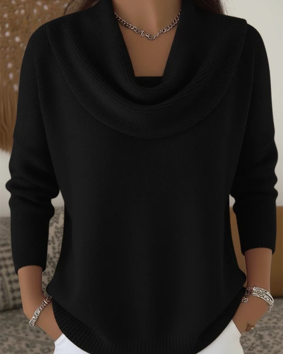 Ruffled Neck Sweater