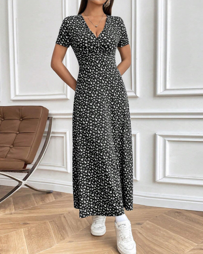 Elegant Printed Bodycon Dress
