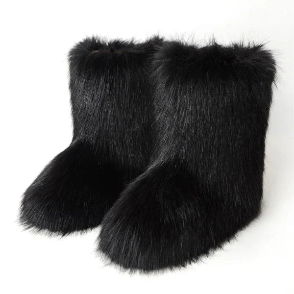 Frosted Fluff Y2K Retro Boots