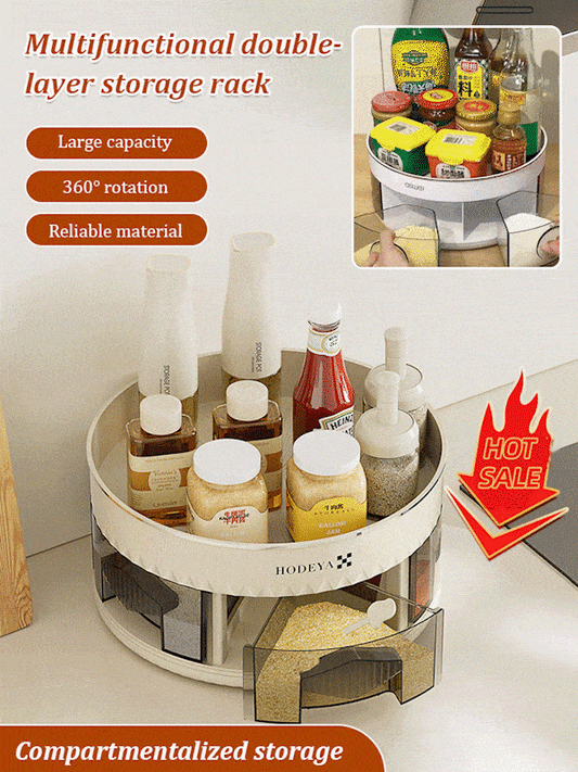 SpiceSphere™ - 360° Rotating Kitchen Organizer