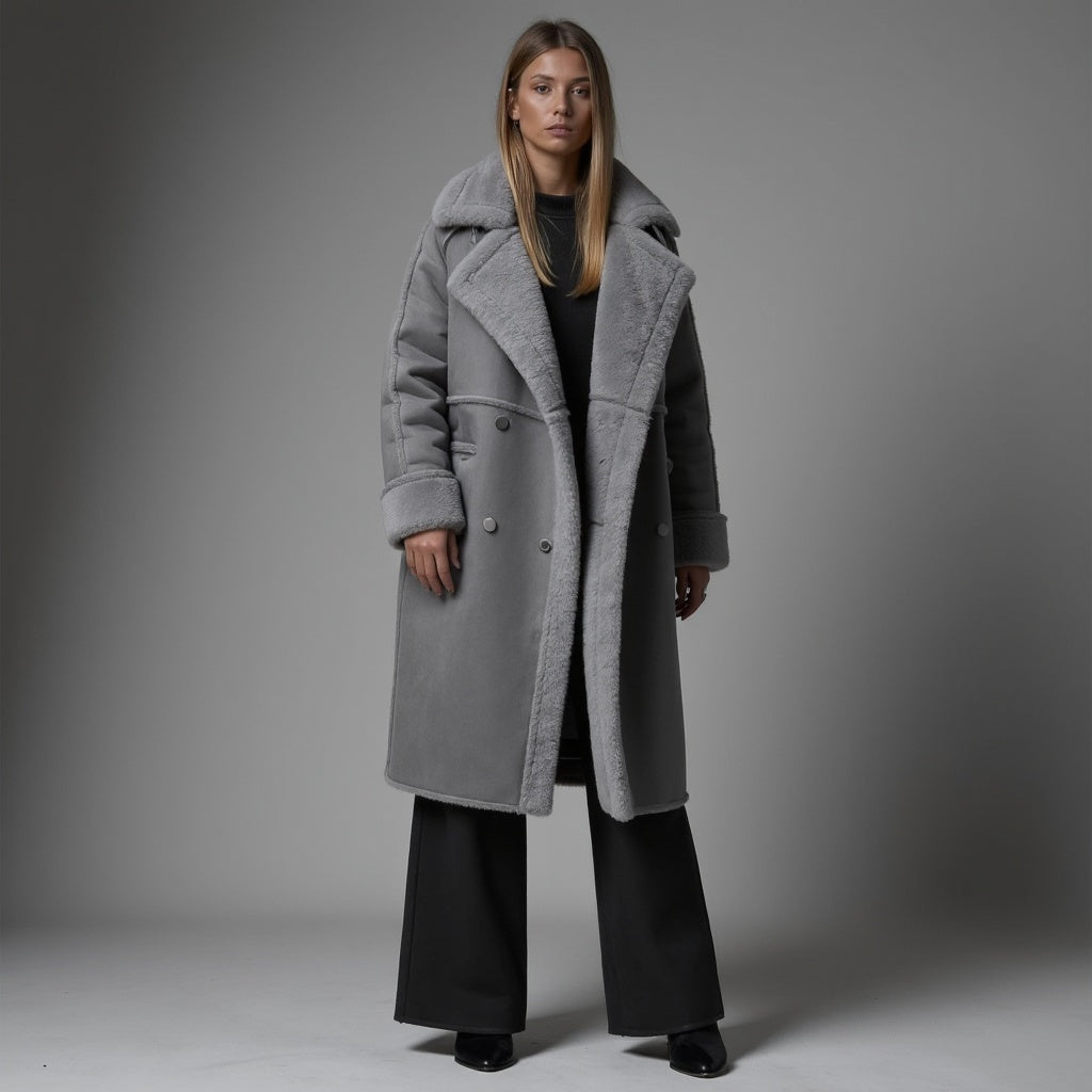 Luxeon™ - Elegant Suede Winter Coat