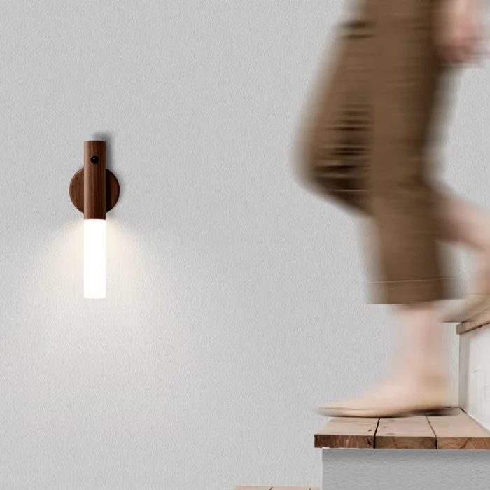 LumaGlow™ - Wooden USB Rechargeable Wall Light Ambient Decor