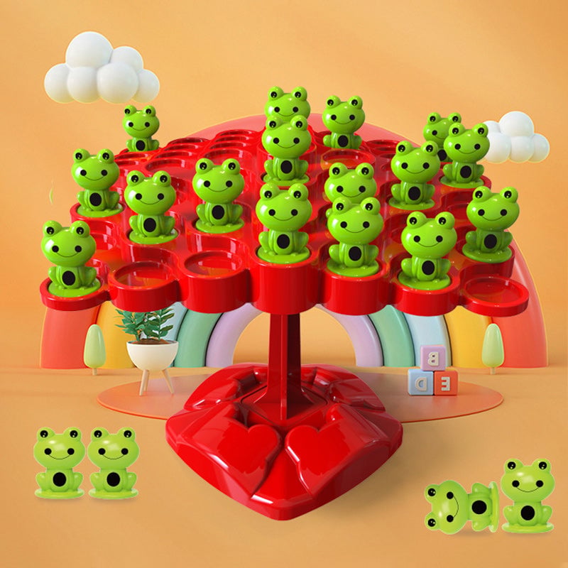 LearnPlay™ - Montessori Balance Board with Colorful Frog Design