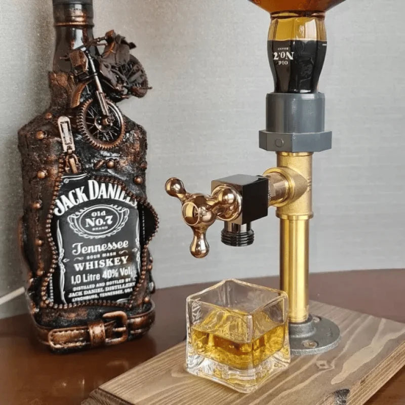 BrewElegance™ - Luxury Wooden Beverage Dispenser for Entertaining