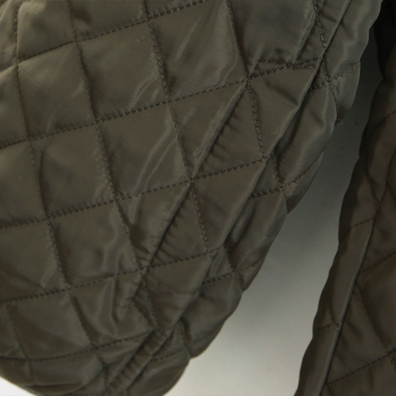 Quilted Hooded Jacket with Plush Lining