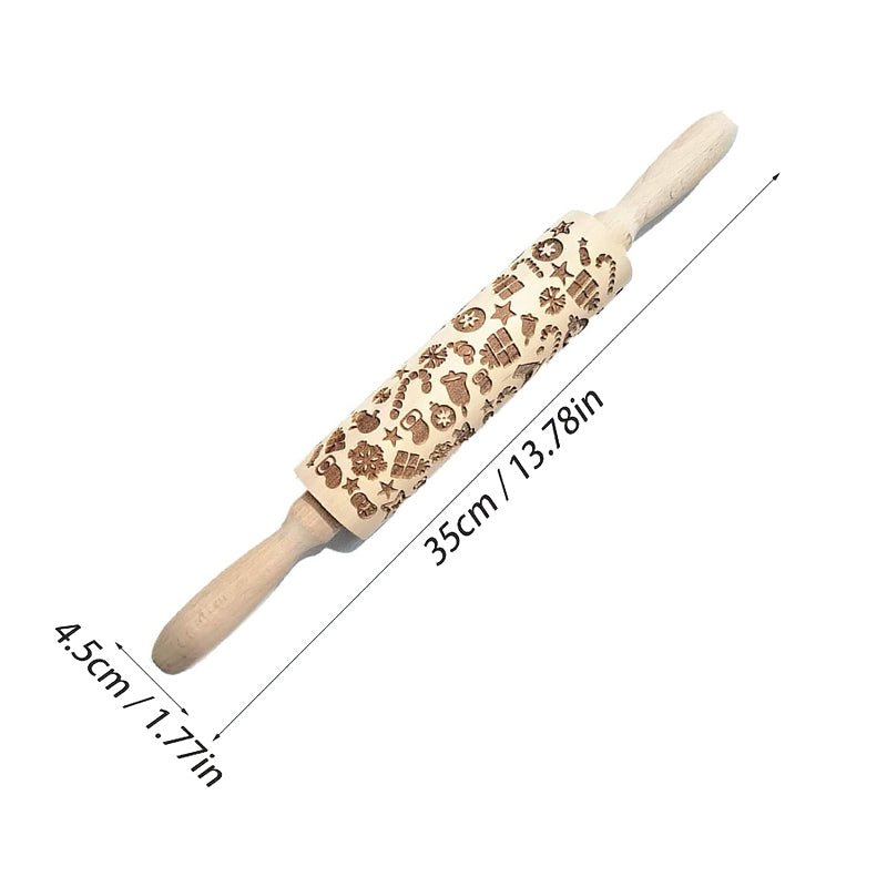 ChristmasRoller™ - Festive Cookie Rolling Pin for Holiday Baking