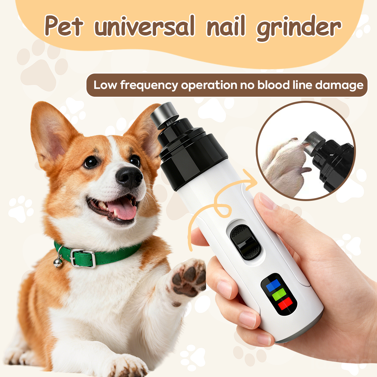 PawSoothe - Quiet Nail Trimmer for Calm, Stress-Free Pet Grooming