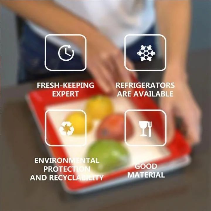 Reusable Airtight Food Storage Tray - Eco-Friendly Vacuum Seal Container