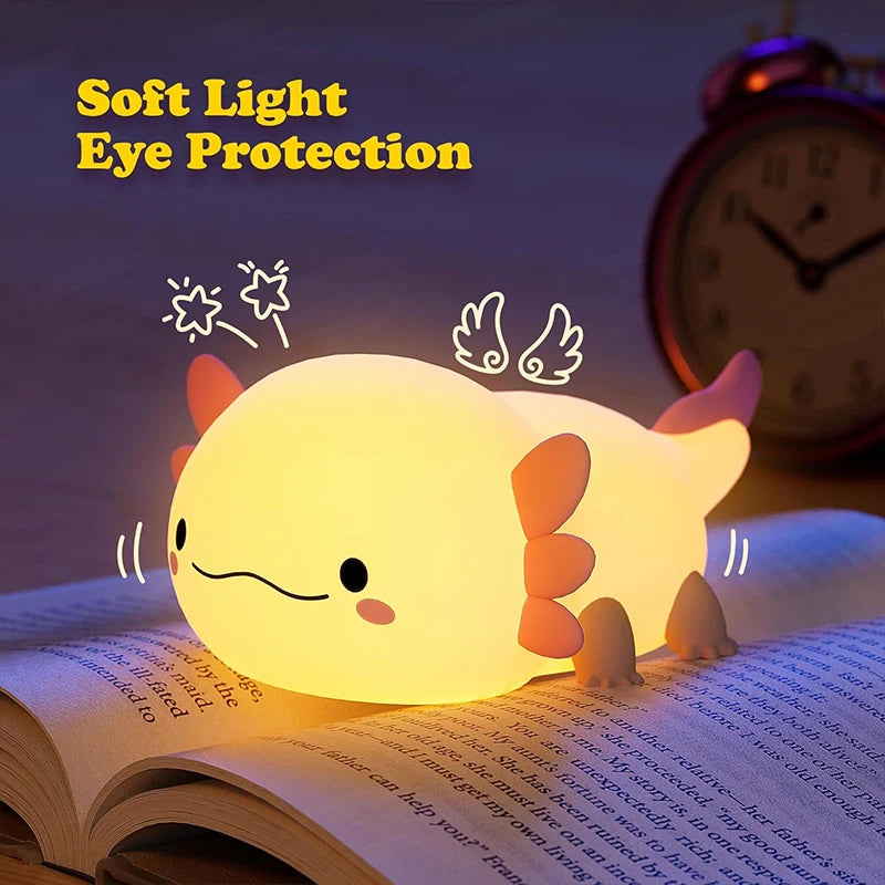 Adorable Axolotl LED Night Light for Kids Room Decor