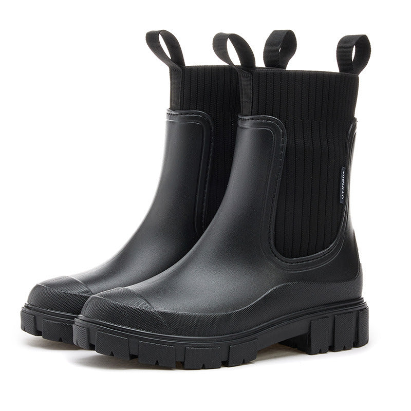Waterproof Rubber Boots with Non-Slip Sole