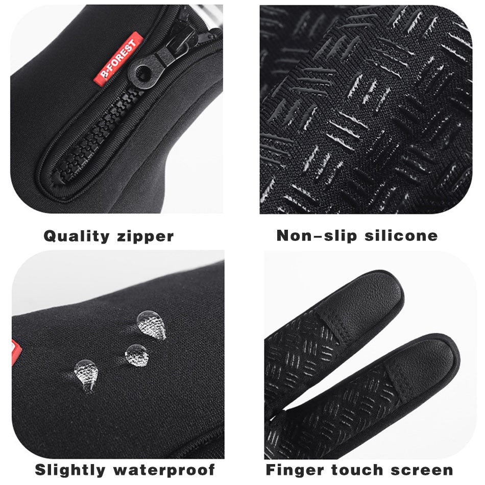 Waterproof Thermal Gloves with Touchscreen Compatibility