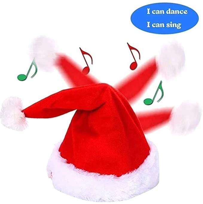 CheerCap™ - Singing & Dancing Electric Santa Hat for Holiday Fun