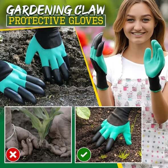 DigMaster™ - Durable Garden Gloves with Built-In Claws